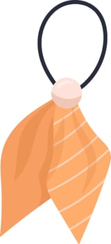 Bow Hair Ties Flat Illustration vector