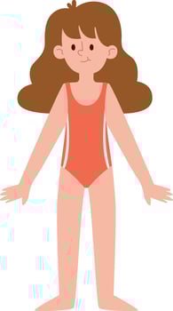 Girl In Swimsuit vector