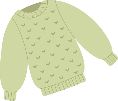 Knitted Winter Sweater vector