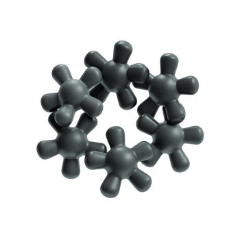 Modern abstract sculptural design element ideal for technology connections and innovation concepts png