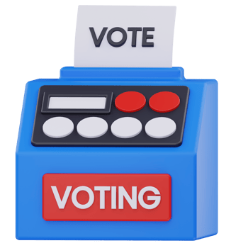 3D Voting Machine Icon png