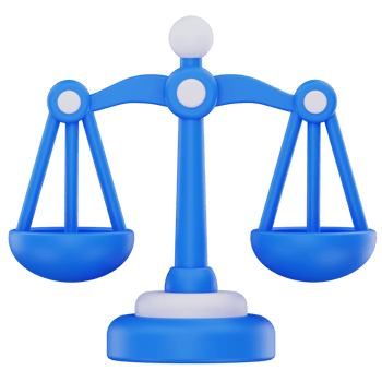 3D Justice Scale Icon png