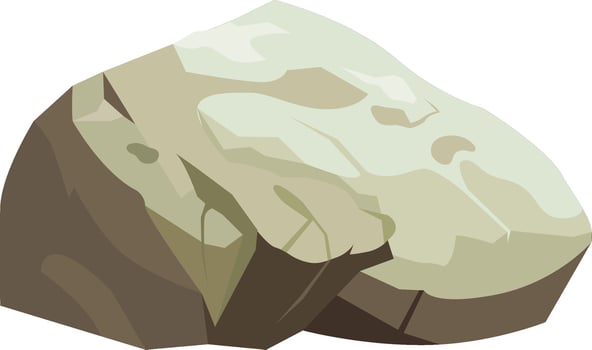 Old Rock Stone Drawn vector