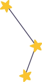 Stars Constellation Icon Flat Illustration vector