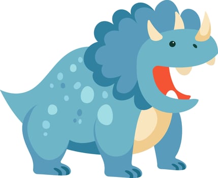 Shouting Standing Dinosaur Illustration vector
