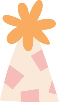 Birthday Cone Hat Illustration vector