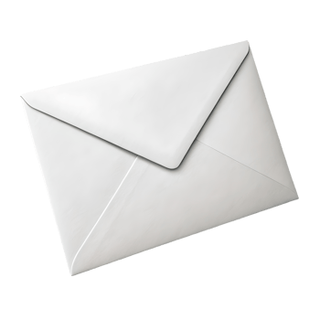 White Envelope Mockup Clean, Blank Mailer on , Communication, and Correspondence Transparent Background png