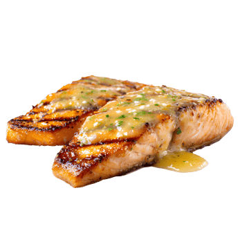 Deliciously grilled salmon fillet, perfectly seasoned and garnished, a healthy and flavorful dish transparent background png