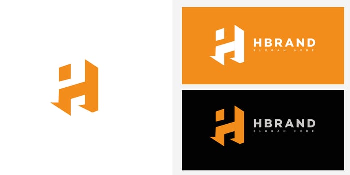 Modern H Letter Logo Brand Identity vector