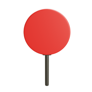 3D Red Airport Ground Signal Equipment png