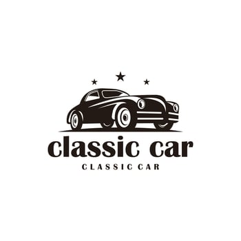 Classic vintage car logo design inspiration vector