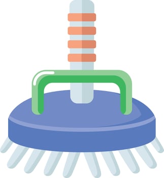 A flat style icon depicting cleaning brush vector