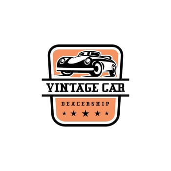 Classic Vintage Car Logo Badge vector