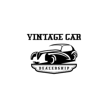 Classic Vintage Car Logo vector