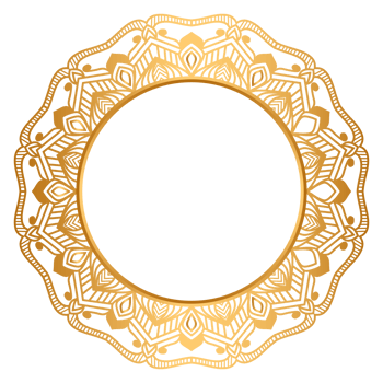 Luxury Golden Circle Frame Transparent With Vintage Mandala Gold Circular Pattern Clipart vintage line png