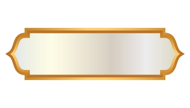 Luxury Golden Arabic Islamic Banner Set Title Frame Abstract Text Box Background vector