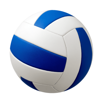 volleyball ball cut out and isolated on transparent background png