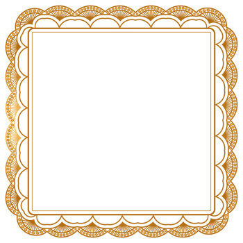 Gold rectangle frame with luxurious golden line border, isolated on transparent background. Elegant decoration template for invitations, postcards, and design mockups png