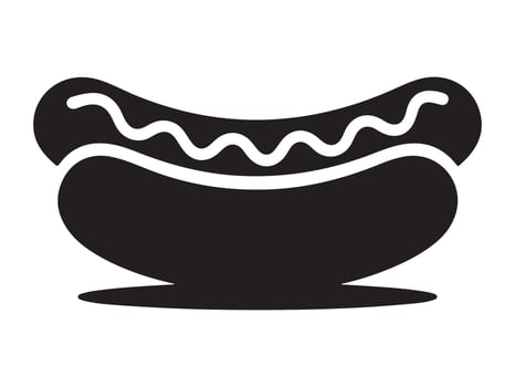 Simple and Delicious Hot Dog Illustration vector