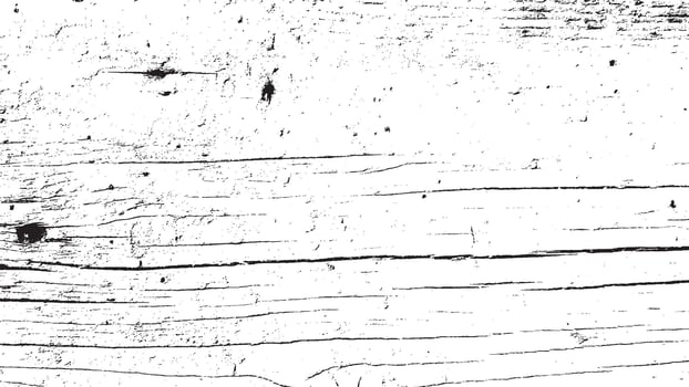 Black and White Distressed Wood Grain Texture, Grungy Weathered Abstract Surface Background vector