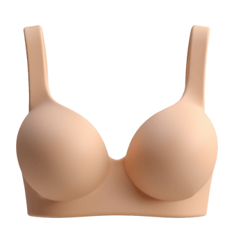 Nude color bra feels comfortable and secure for all day wear png
