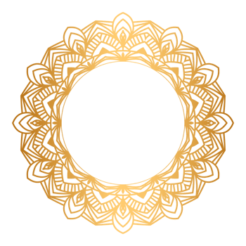 Luxury Golden Circle Mandala Frame Transparent With Vintage Gold Circular Pattern png