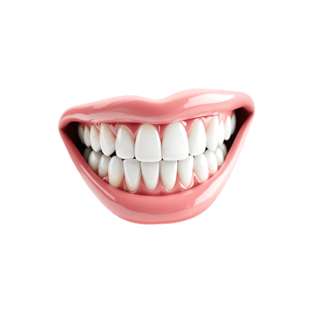 Close up of a perfect, healthy smile. White teeth, pink gums. png