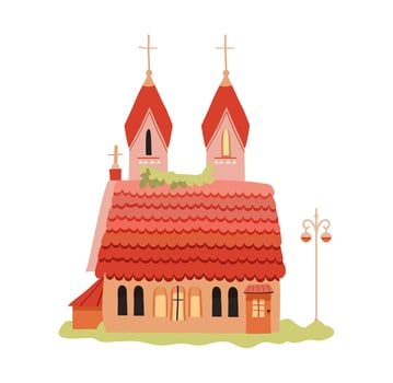Church in a flat style vector