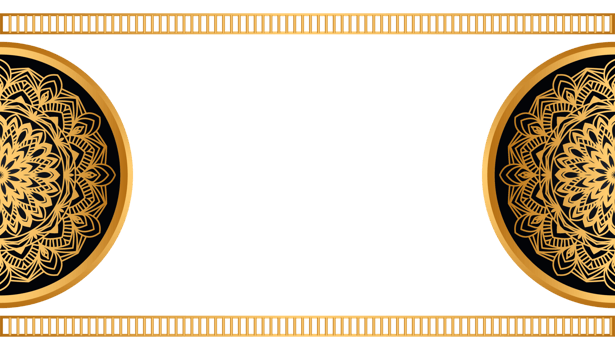 A gold mandala design png