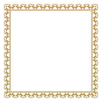 Vintage Retro Golden Corner Border Rectangle Frame Background vector