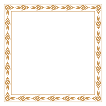 Luxury Rectangle Certificate Border Pattern Line Photo Frame Islamic Wedding Invitation Background png