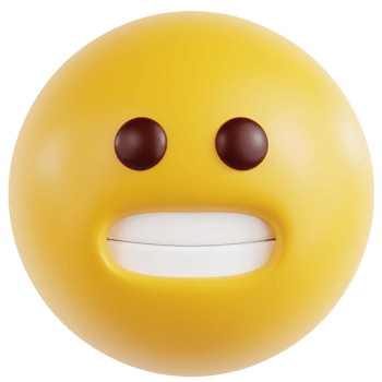 Grimacing Face 3D Ilustration png
