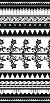 aesthetics tribal tattoo pattern design ethnic ornament art wallpaper background suitable for textile or packaging print vector