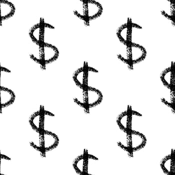 twenty seven Seamless pattern with dollar currency symbol for decorative print, wrapping paper, greeting cards, wallpaper and fabric vector
