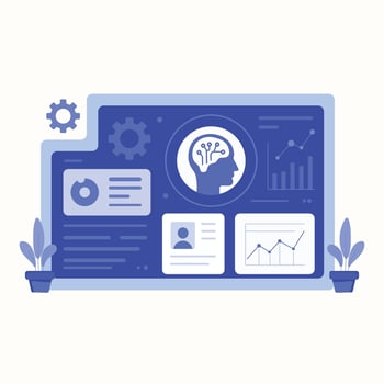 MobileAi automation and quality control concept illustrated vector