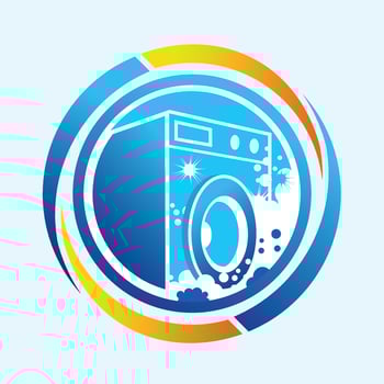 Logo design for Laundromat company vector