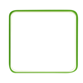 green square frame with a transparent background png
