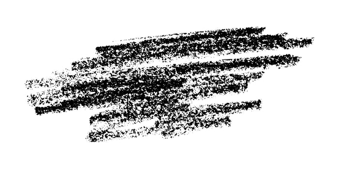 Brush paint stroke texture swatch Hand painted background Ink scribble dab clipart Paint smudge for tags and stamps design thirty vector