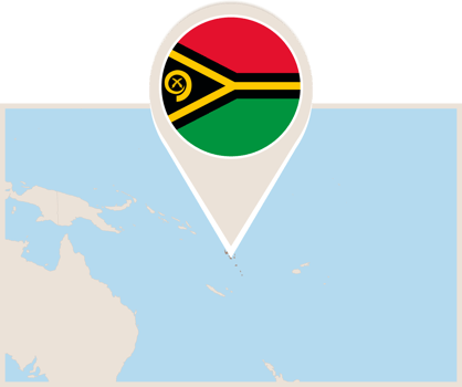 Map and flag of Vanuatu png