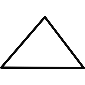 Simple Triangle Outline Illustration png