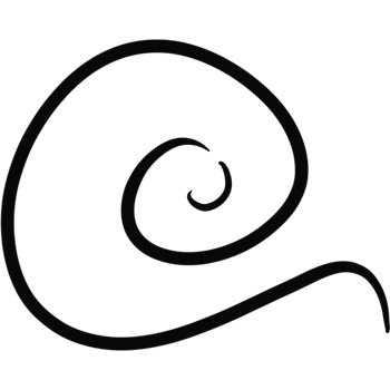 Simple Spiral Doodle Line png