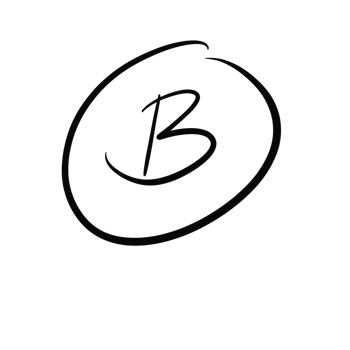 Bold Letter B Inside a Black Circle Icon png