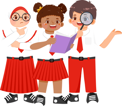 Schoolchildren Reading Book Together png