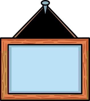 Simple picture frame illustration vector