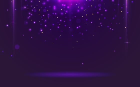 Purple Glitter Sparkle Background with Shiny Light Effects, Elegant Abstract Design vector