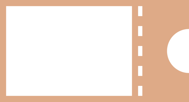 Brown paper ticket coupon rectangle png
