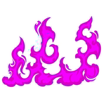 Fire Cartoon Pink Illustration Art vector