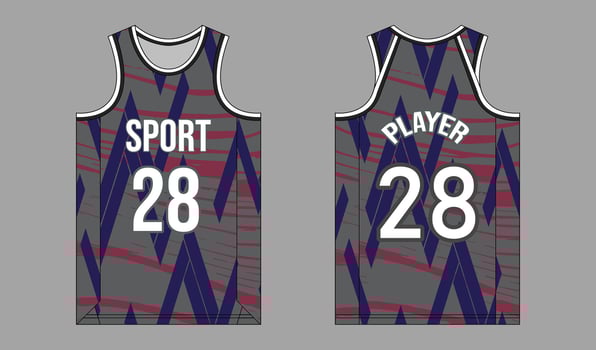 Sport jersey with number 28 design vector