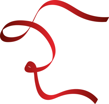 Red ribbon, gift, valentines, birthday png