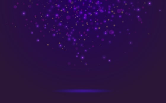Glitter Sparkle Background with Purple Light Particles vector